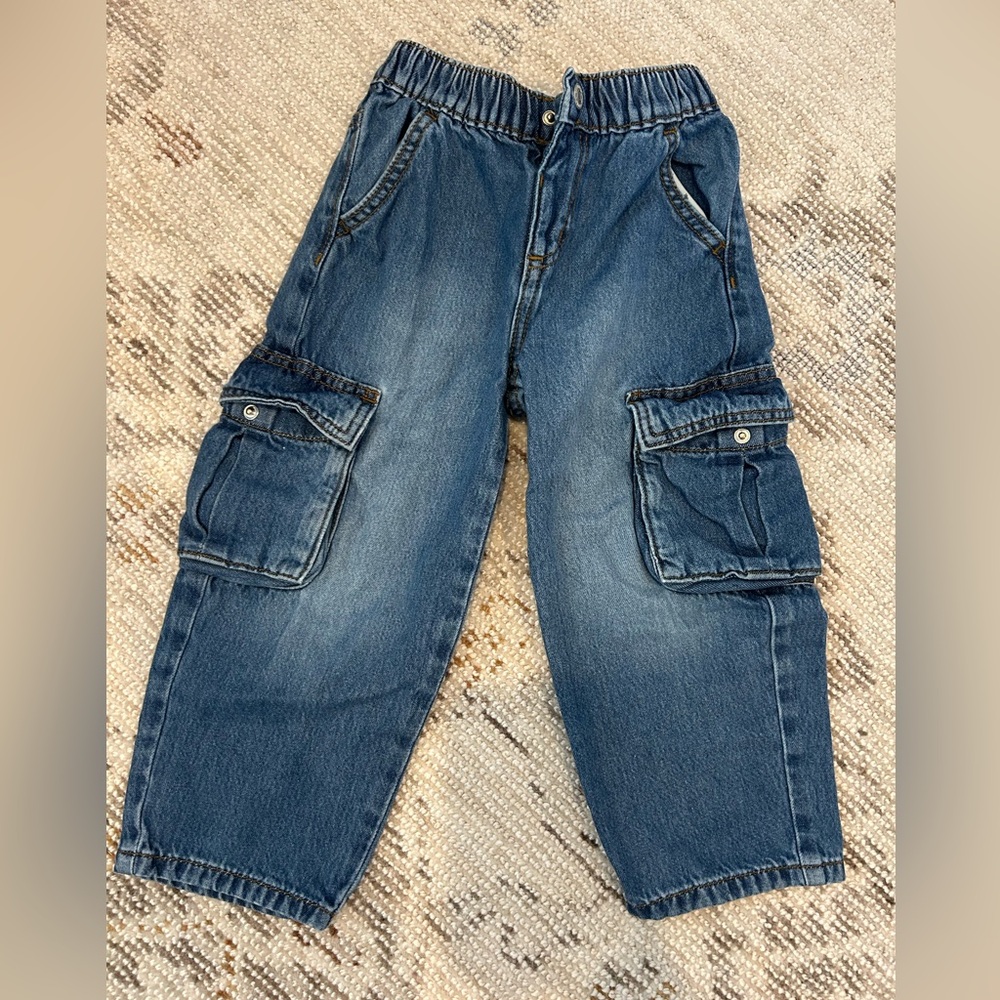 Cat & Jack Dark Blue Cargo Jeans for Kids
